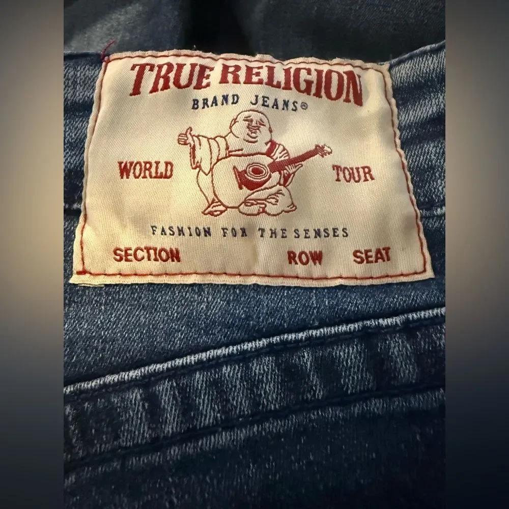 NWT True Religion Geno Relaxed Slim Fit Jeans Men's Size 31 Medium Ink Blue